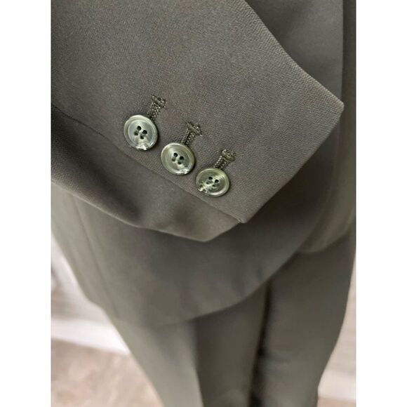 JM Collection Women Green Career Pant Suit Size 12P - Picture 11 of 13